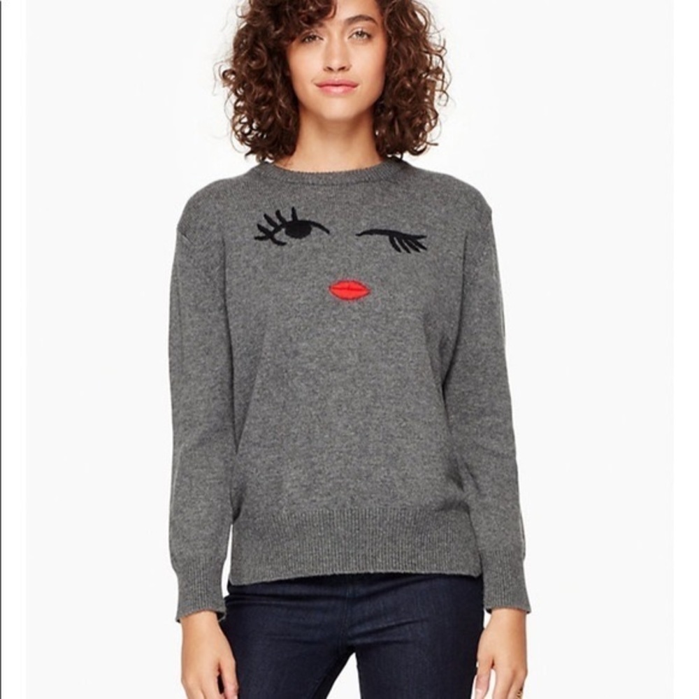 KATE SPADE  Brome Street winking eye sweater